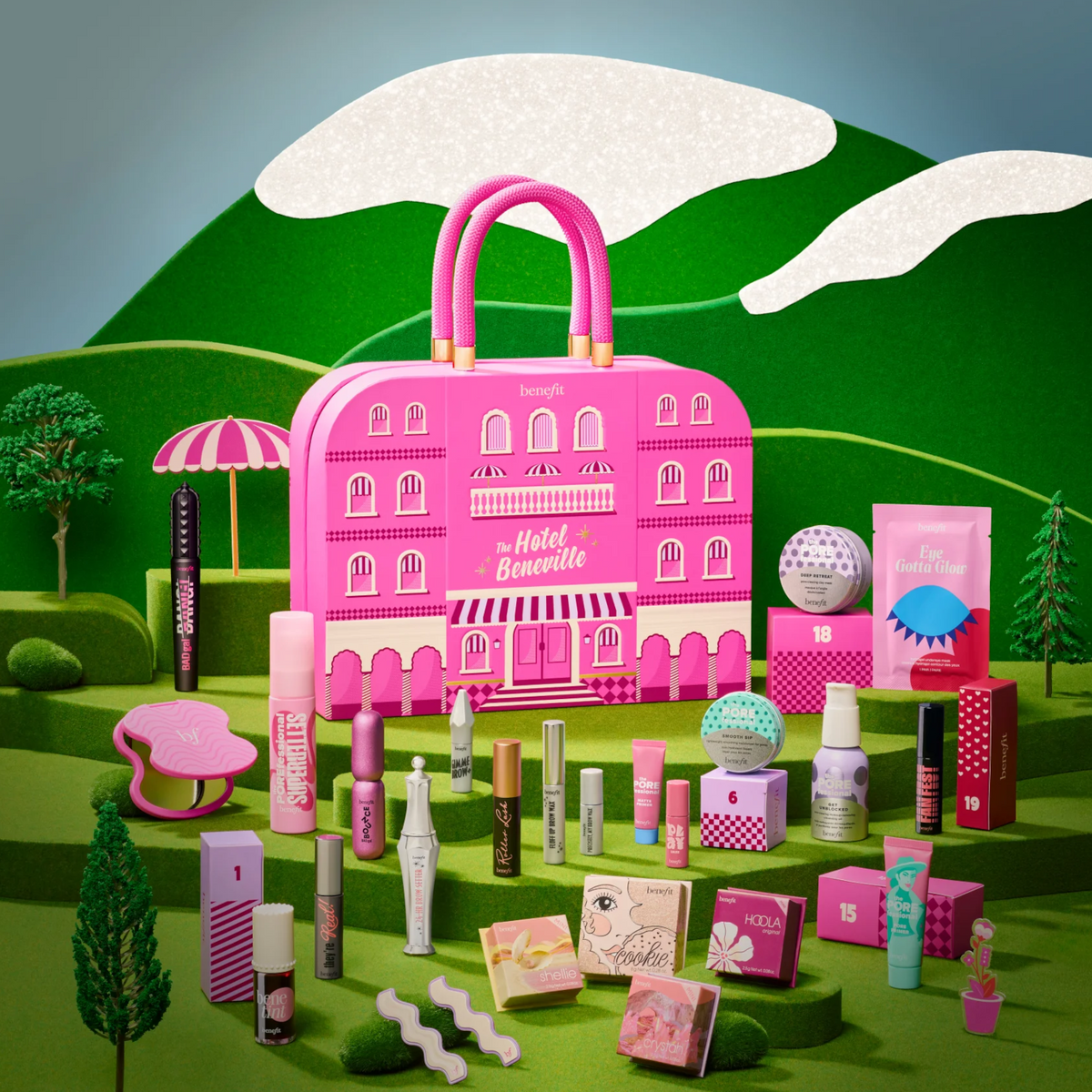 Benefit The Hotel Beneville Adventskalender – 24-tlg. Make-up-Set