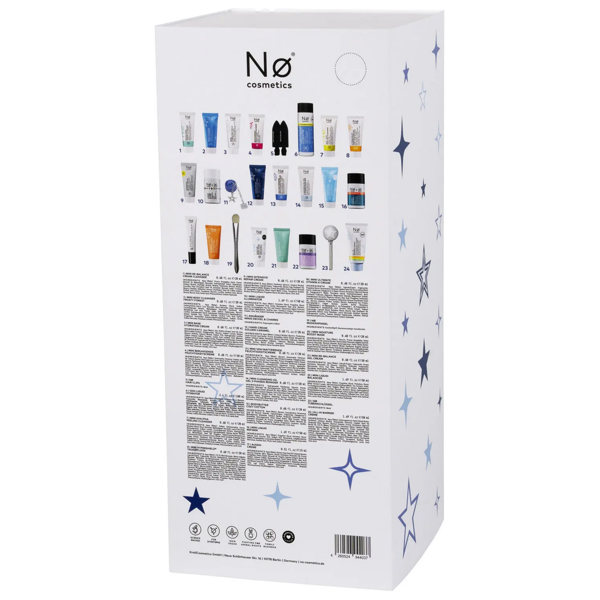 Nø Cosmetics Mini Møments Adventskalender 24-teilig