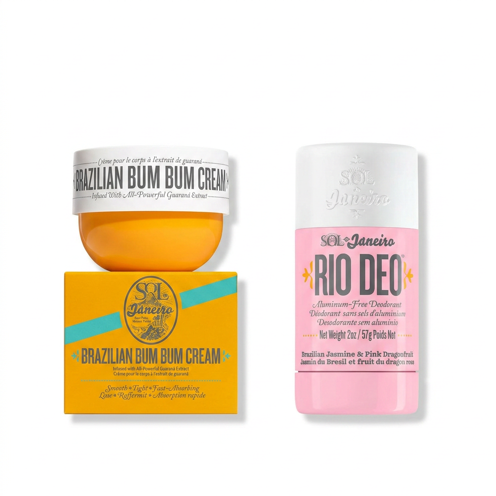 Sol de Janeiro Bum Bum Cream und Beija Flor Deo Pflege Duo