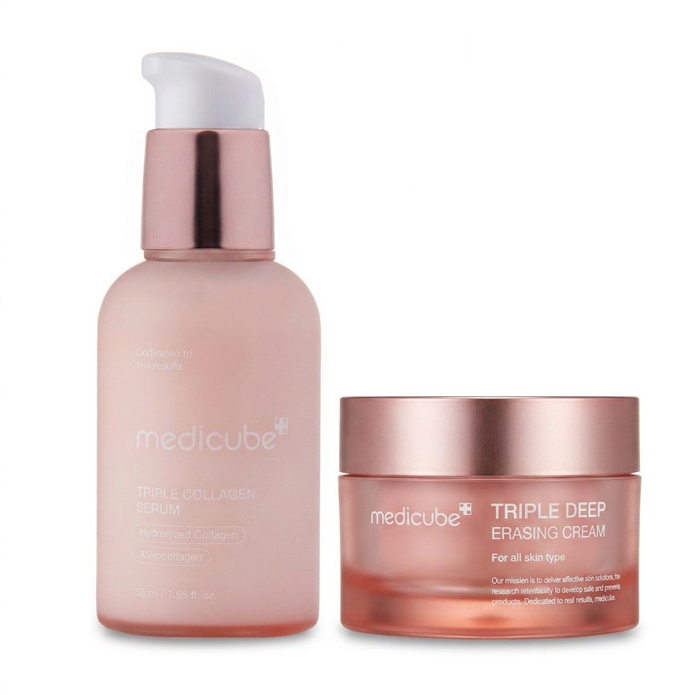 Medicube Triple Collagen Serum und Cream Pflege Duo