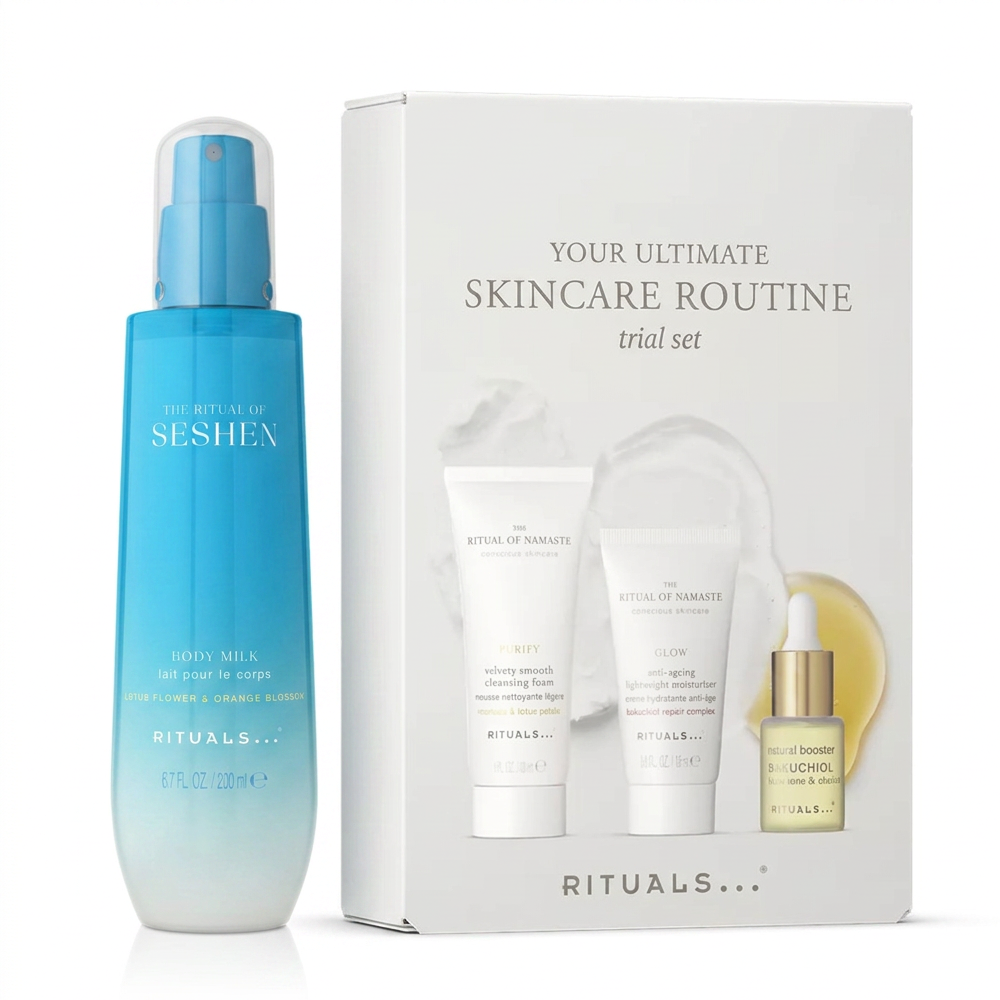 Rituals Seshen Body Milk und Namaste Daily Routine Pflege Duo