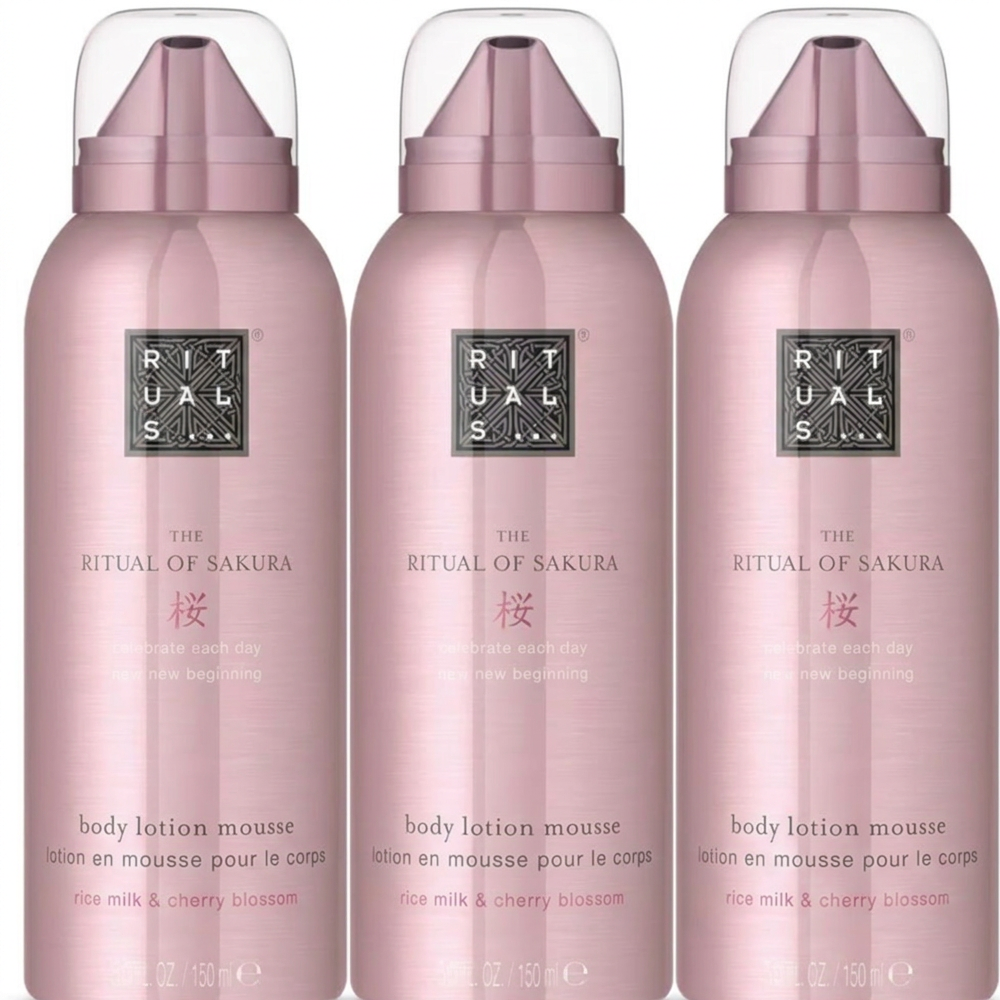 Rituals The Ritual of Sakura Body Lotion Mousse 3er Set