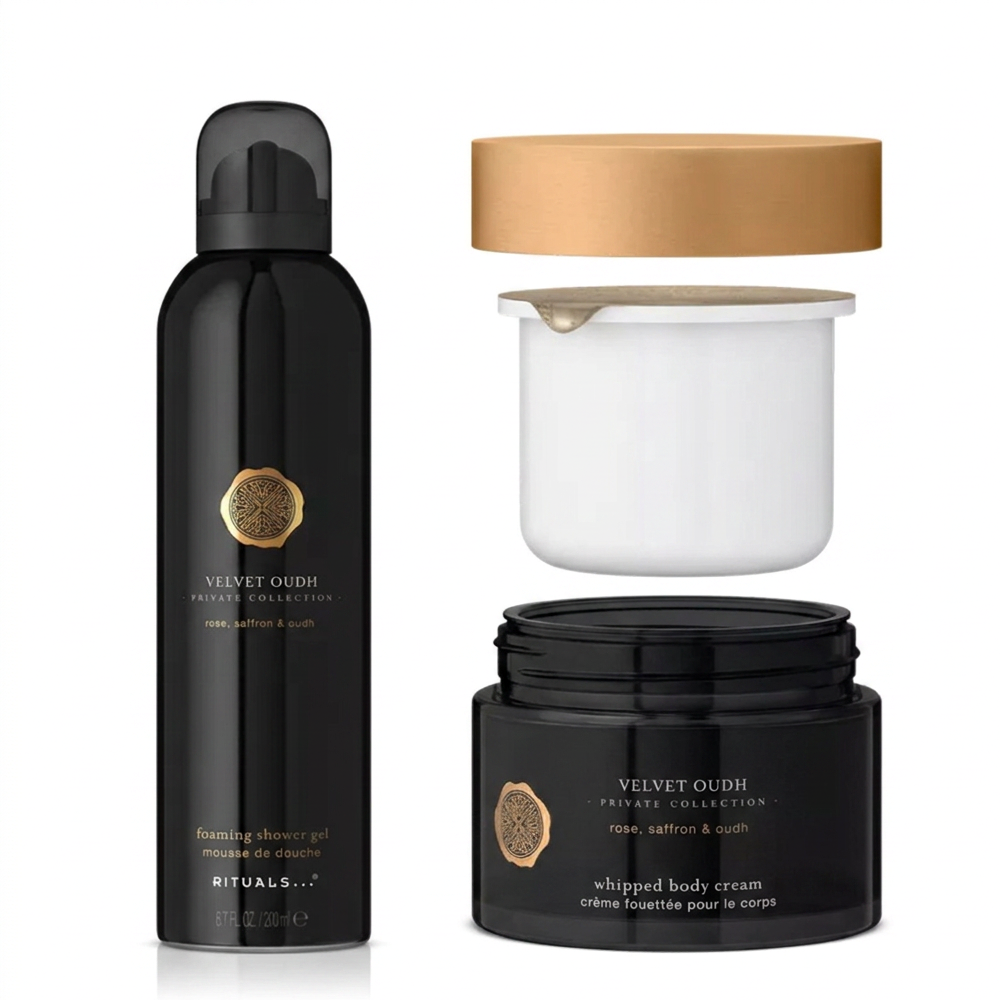 Rituals Velvet Oudh Duschgel und Body Cream Pflege Duo
