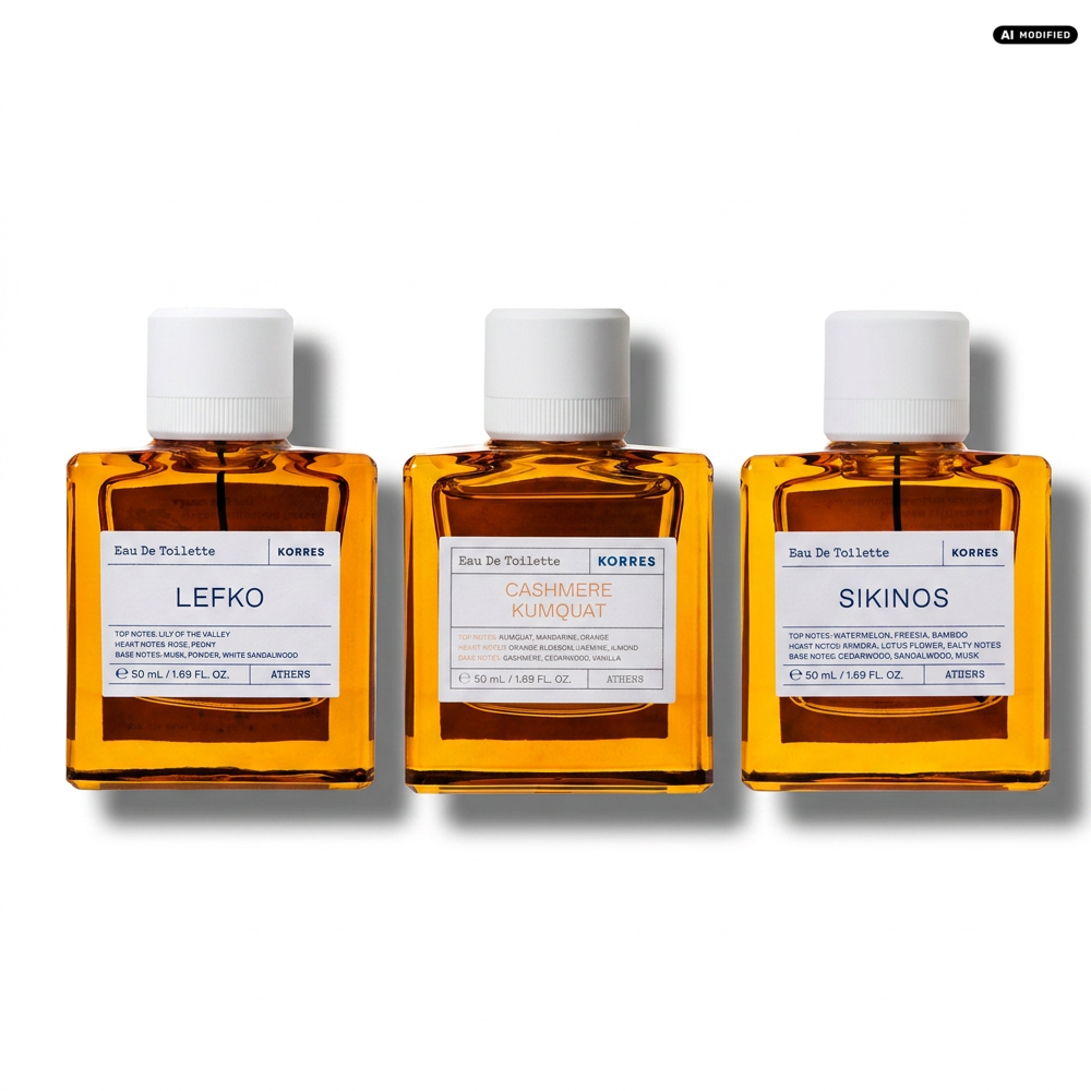 Korres Lefko Cashmere Kumquat Sikinos Duft Set
