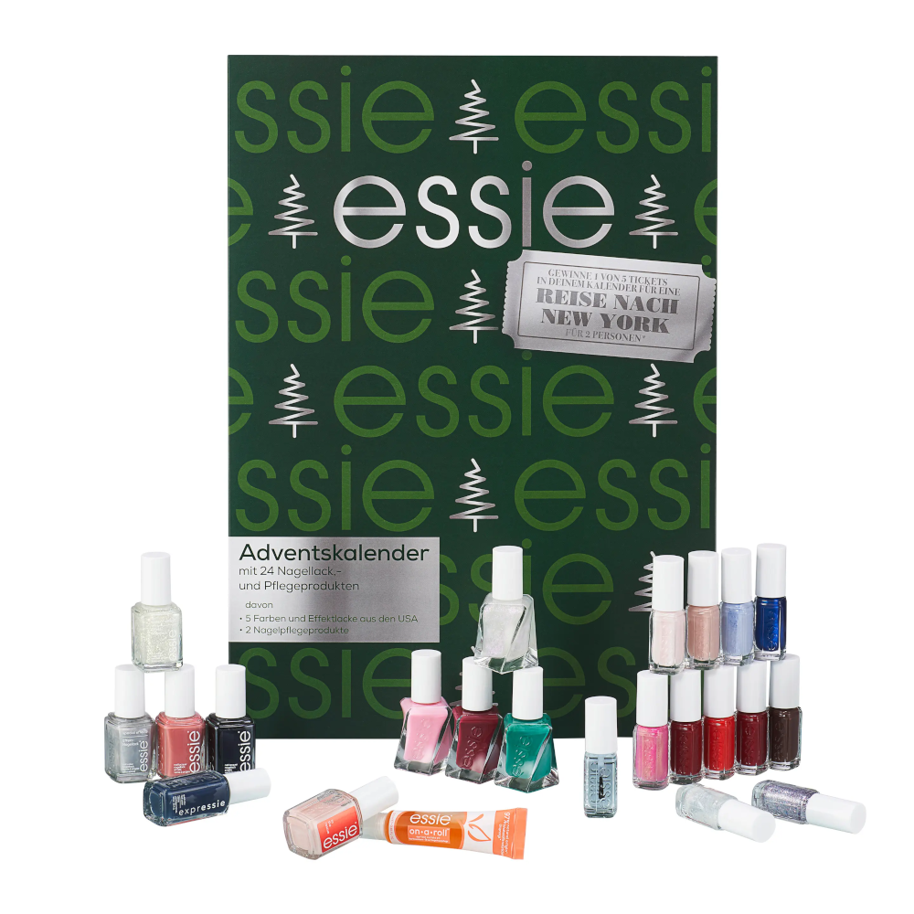 essie Adventskalender 2025 – 24 Türchen mit Nagellacken & Pflege