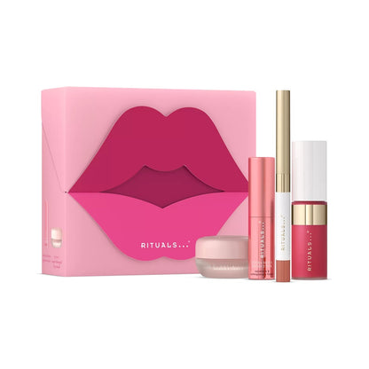 Clean-Girl Glow 4-teiliges Lippen & Rouge Set