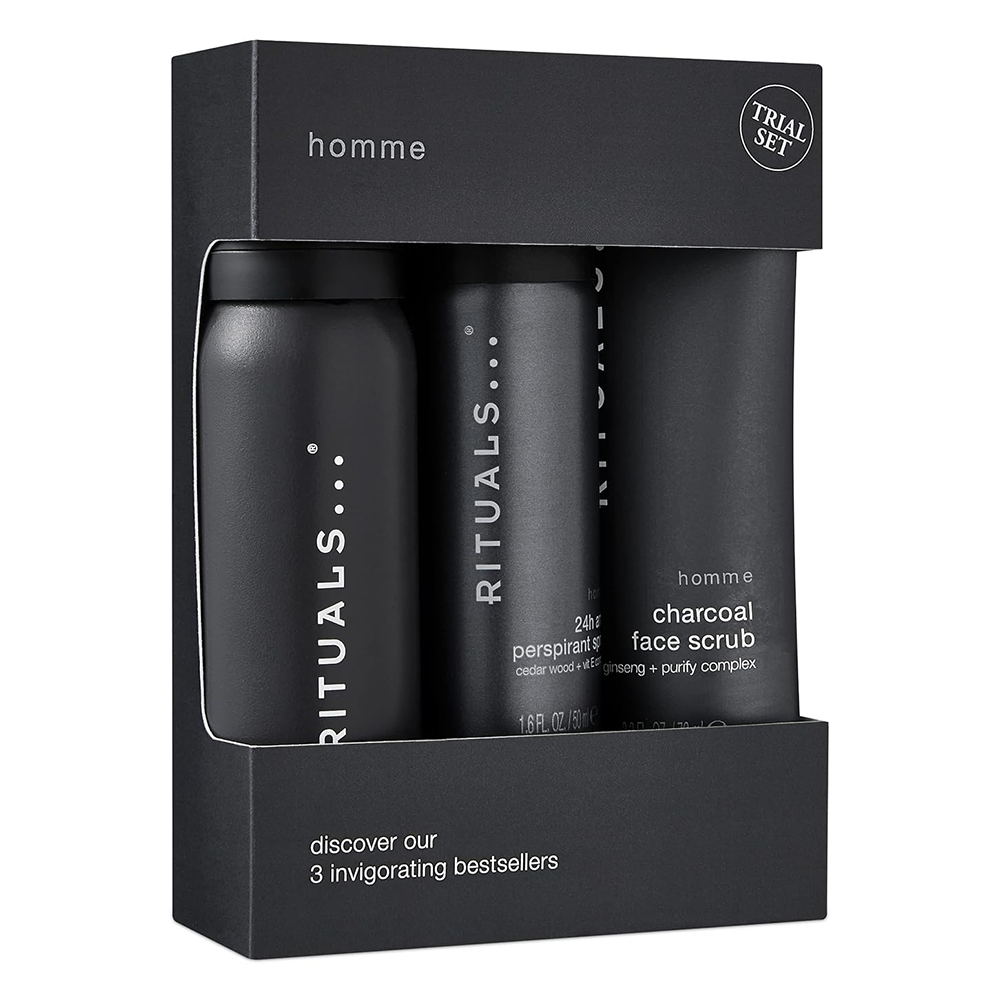Rituals Homme Trial Set – Duschschaum, Anti‑Perspirant & Gesichtspeeling
