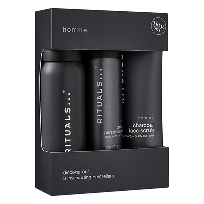 Rituals Homme Trial Set – Duschschaum, Anti‑Perspirant & Gesichtspeeling