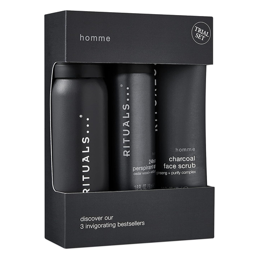 Rituals Homme Trial Set – Duschschaum, Anti‑Perspirant & Gesichtspeeling