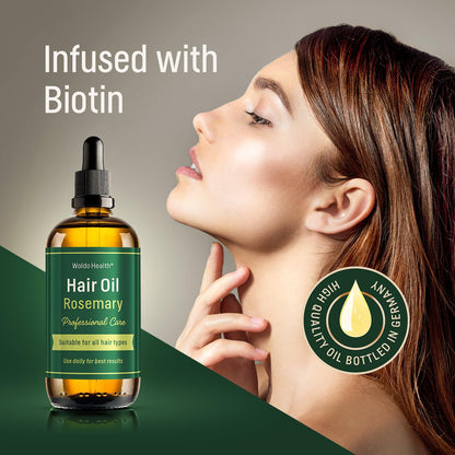 WoldoHealth Rosmarinöl Haaröl für Haare & Kopfhaut 100 ml