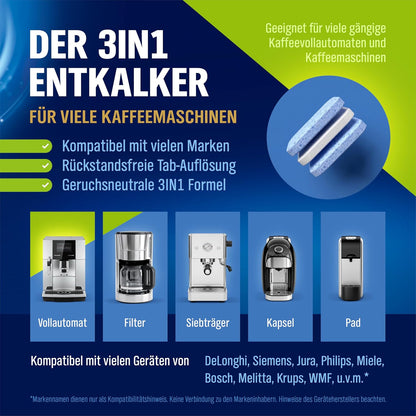 WoldoClean 3in1 Entkalkungstabletten Kaffeevollautomat 65 St.