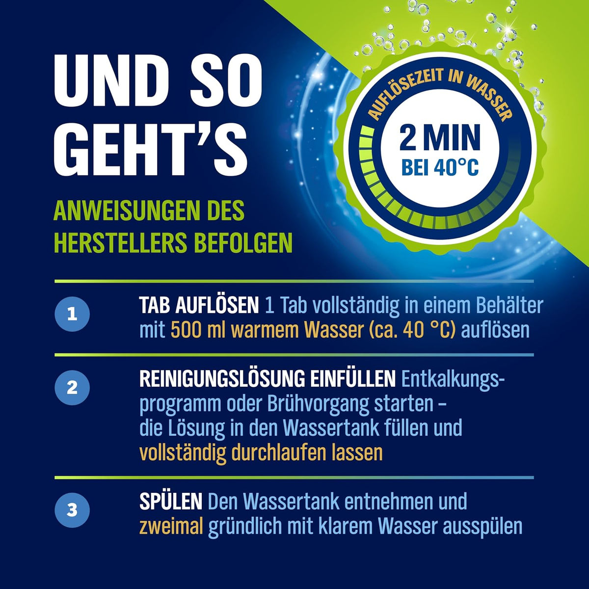 WoldoClean 3in1 Entkalkungstabletten Kaffeevollautomat 65 St.