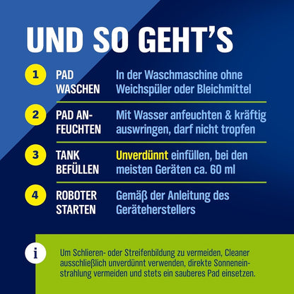 WoldoClean Fensterputzroboter Reinigungslösung 1L
