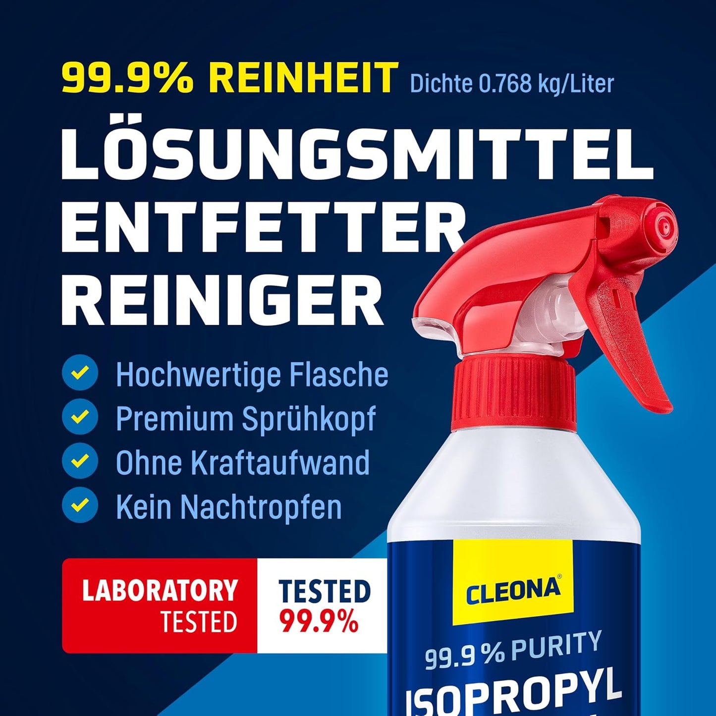 Cleona Isopropanol 99,9% Spray 500 ml Reinigungsalkohol