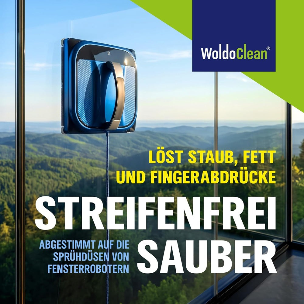 WoldoClean Fensterputzroboter Reinigungslösung 1L