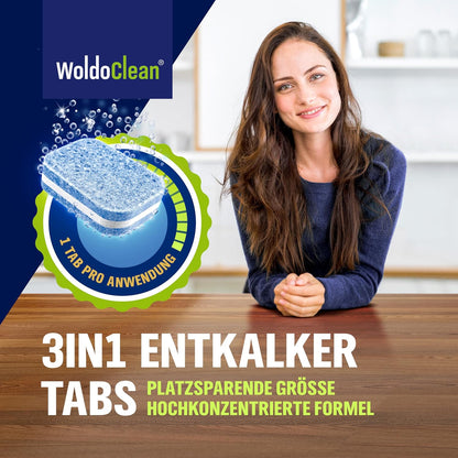WoldoClean 3in1 Entkalkungstabletten Kaffeevollautomat 65 St.
