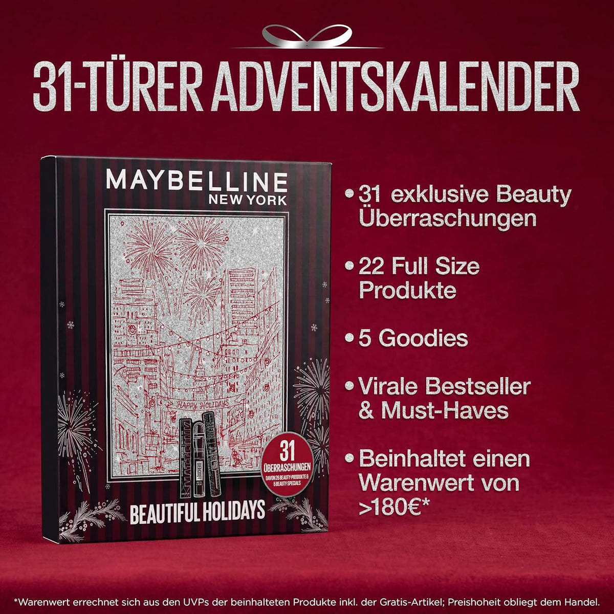 Maybelline New York Advent Calendar 31-Door 2026