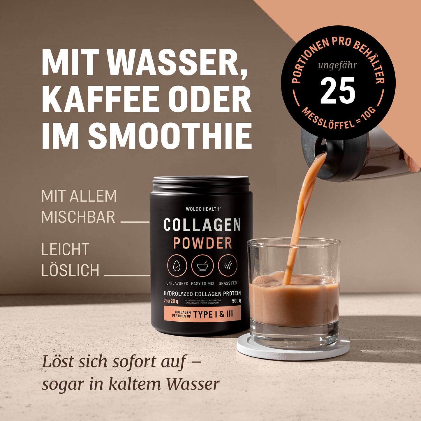Woldoshop Kollagen Ergänzungsmittel