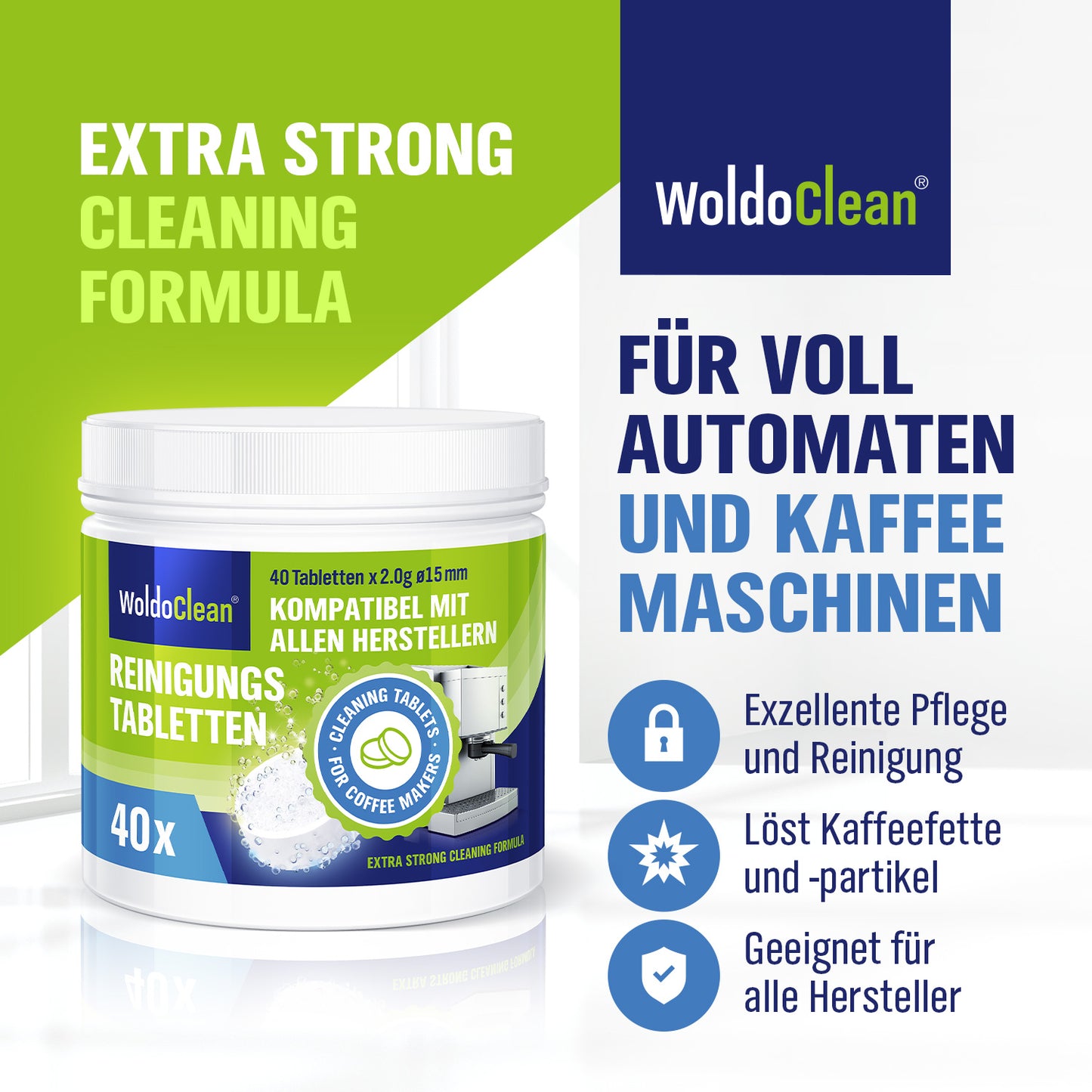 Woldoshop Reinigungstabletten Kaffeemaschine
