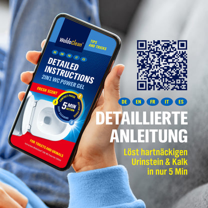 WoldoClean 2in1 Urinsteinentferner Gel 1L Frischduft