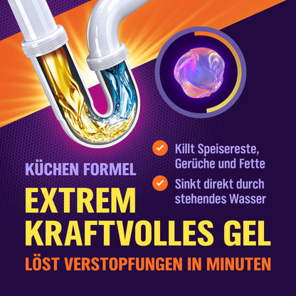 WoldoClean Rohrreiniger Küche Gel 1000ml extra stark