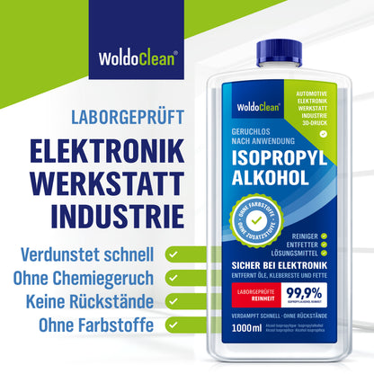 WoldoClean Isopropanol 99,9% Reinigungsalkohol 1L