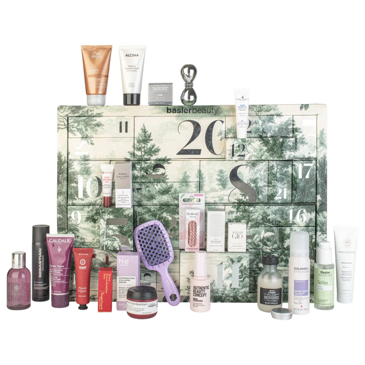 baslerbeauty Adventskalender 2026 Silber – 24-tlg. Beauty-Set