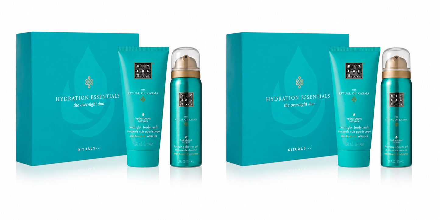 Rituals Karma Mini Foaming Shower Gel Overnight Body Mask 2er Set