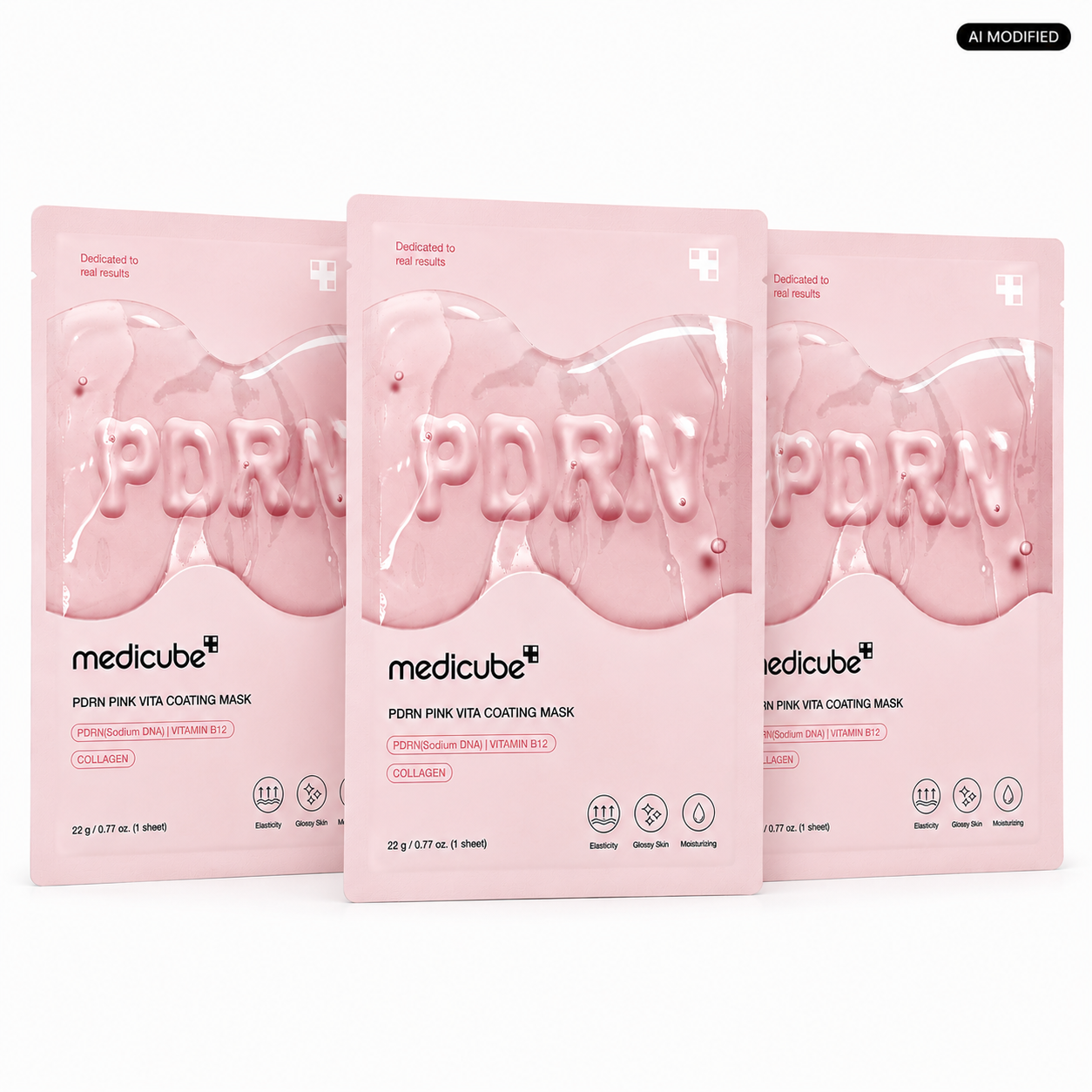 Medicube PDRN Pink Vita Coating Mask 3er Set