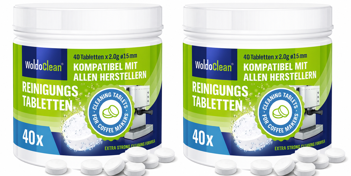 WoldoClean Reinigungstabletten Kaffeemaschine 2er Set