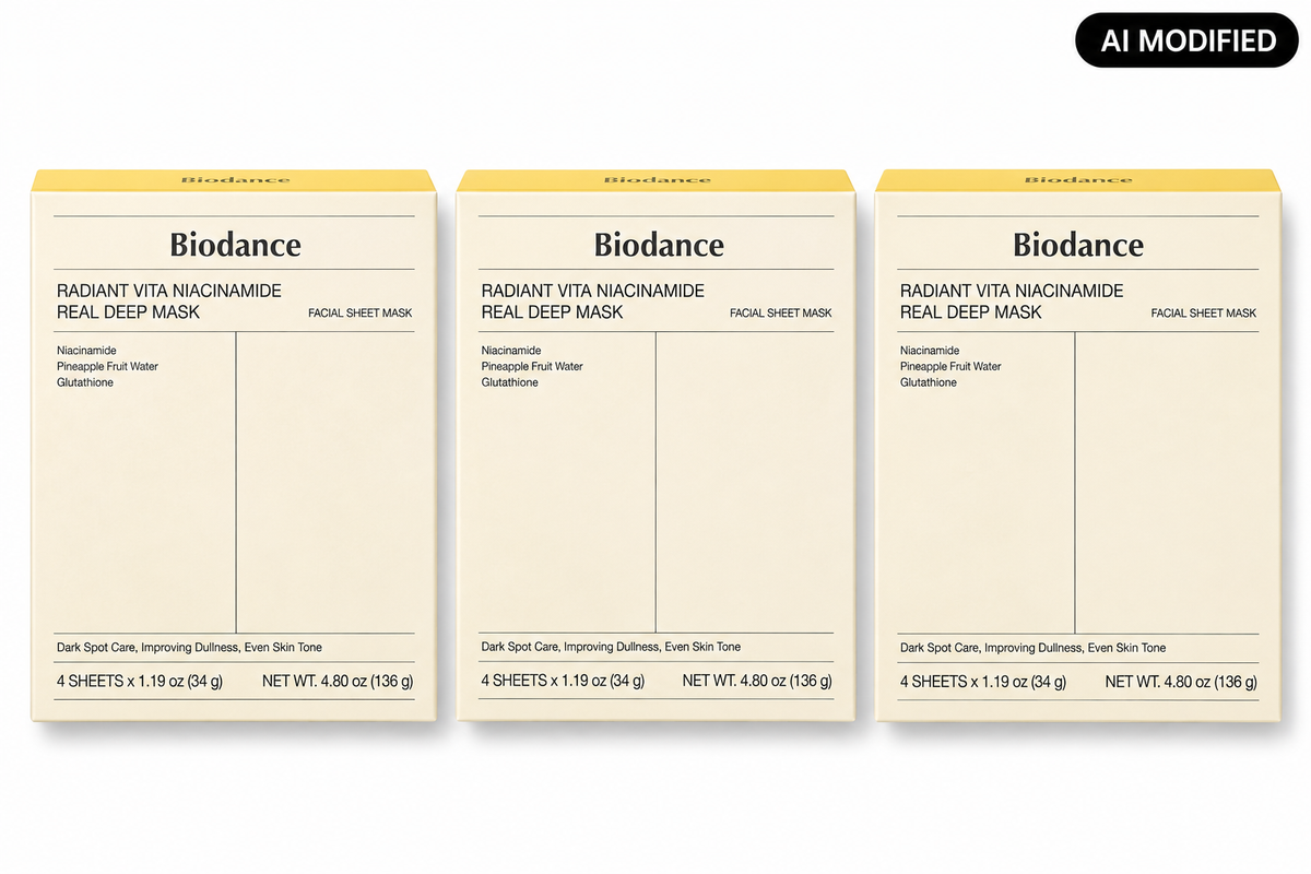 Biodance Radiant Vita Niacinamide Real Deep Mask 3er Set