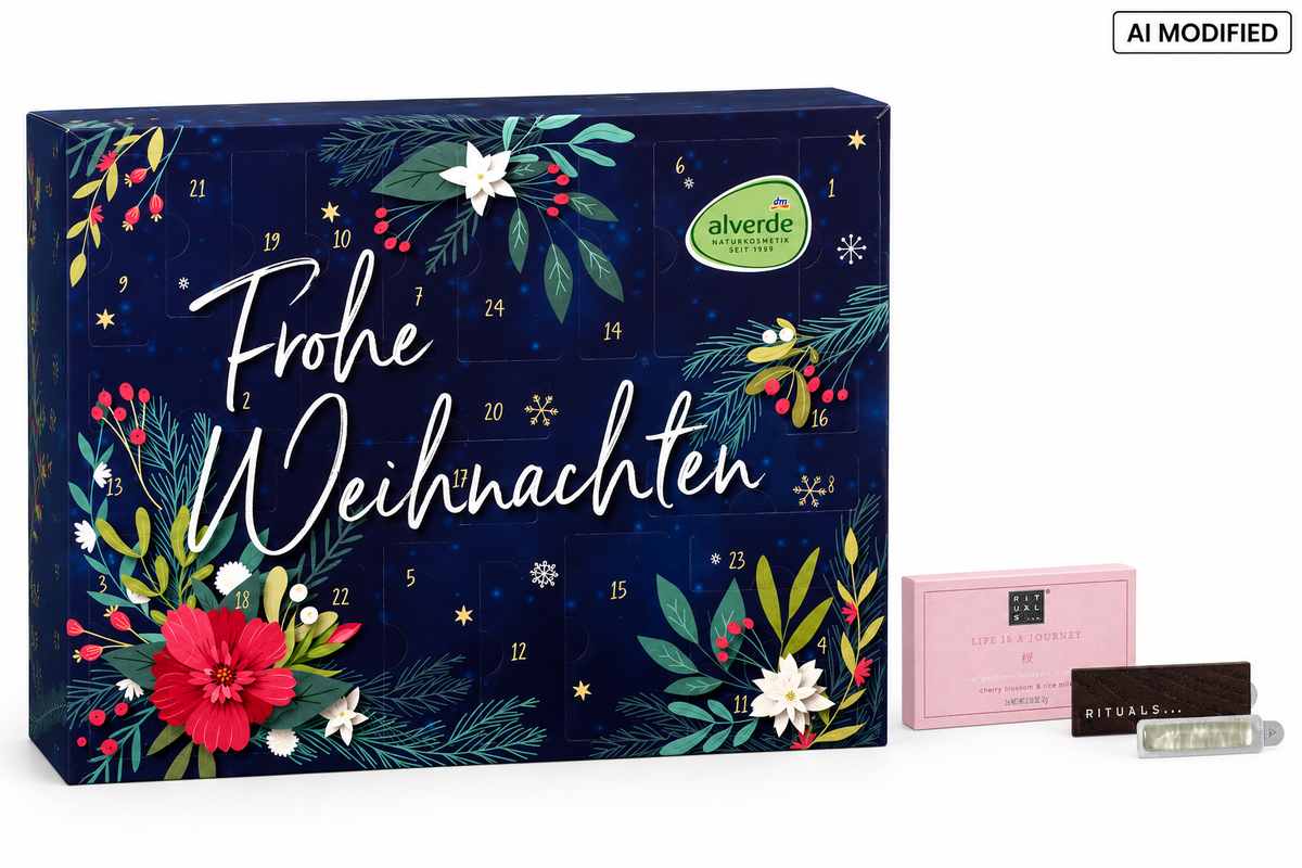 Alverde Naturkosmetik Adventskalender 2026 mit Rituals Autoduft