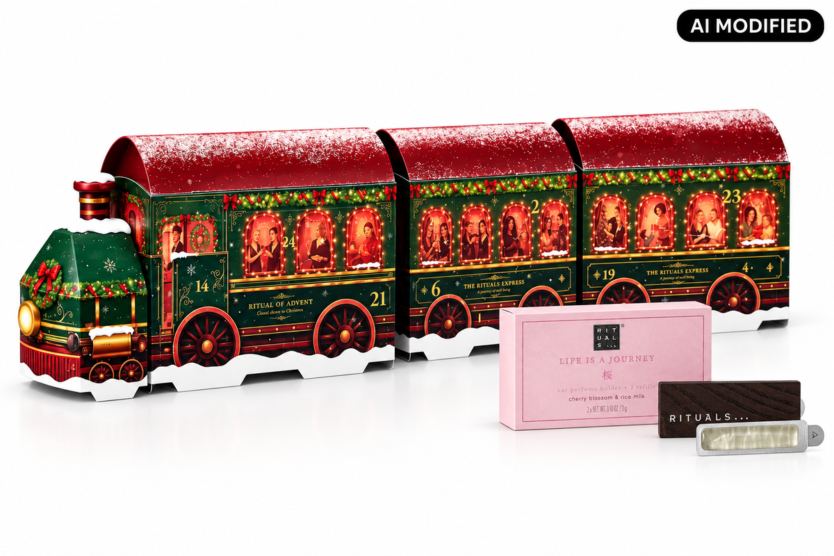 Rituals Premium Adventskalender 2026 Zug-Display mit Sakura Autoduft
