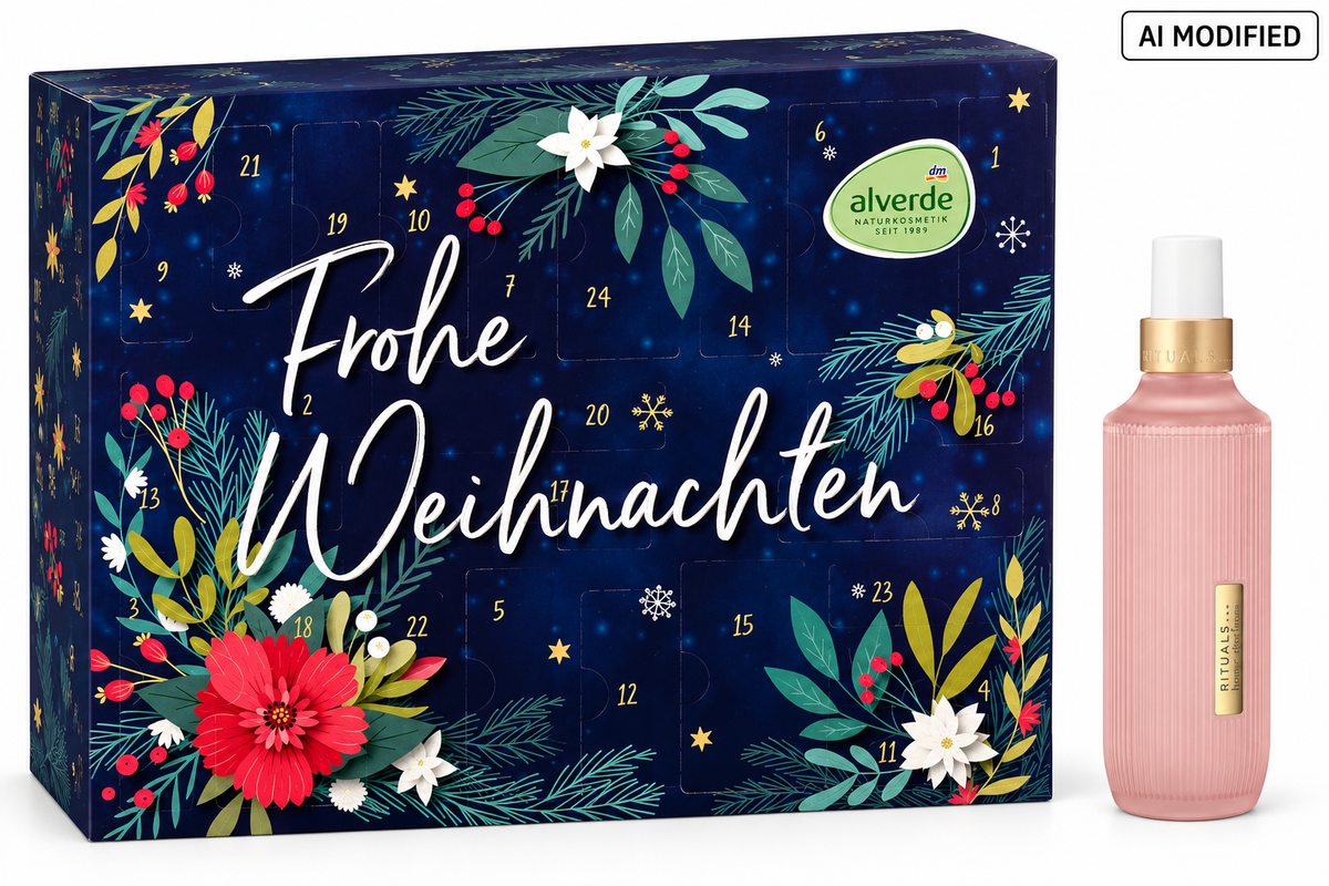 Alverde Naturkosmetik Adventskalender 2026 mit Rituals Raumspray