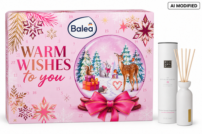 Balea Adventskalender 2026 Warm Wishes mit Rituals Mini Duftstäbchen