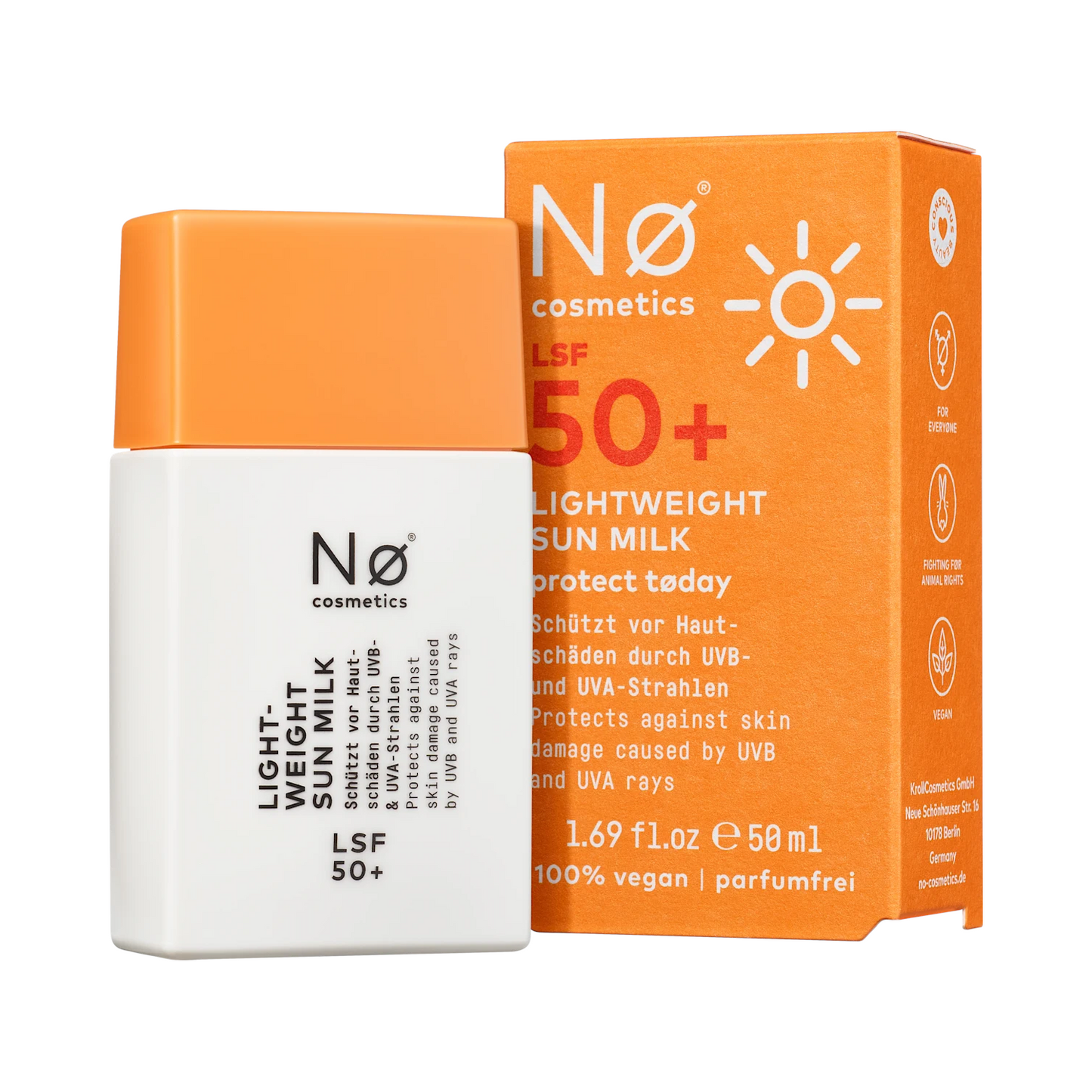 nø cosmetics protect tøday Lightweight Sun Milk