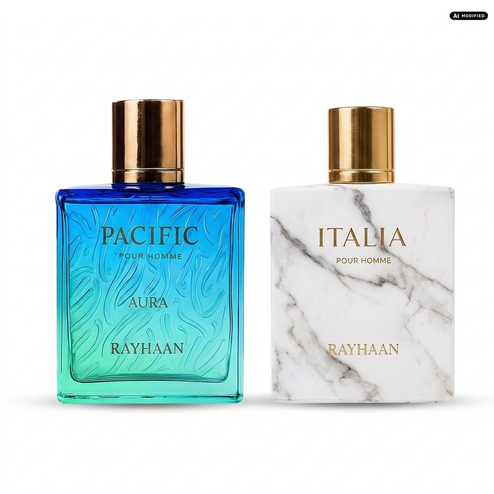 Rayhaan Pacific Aura und Italia Eau de Parfum Duft Duo