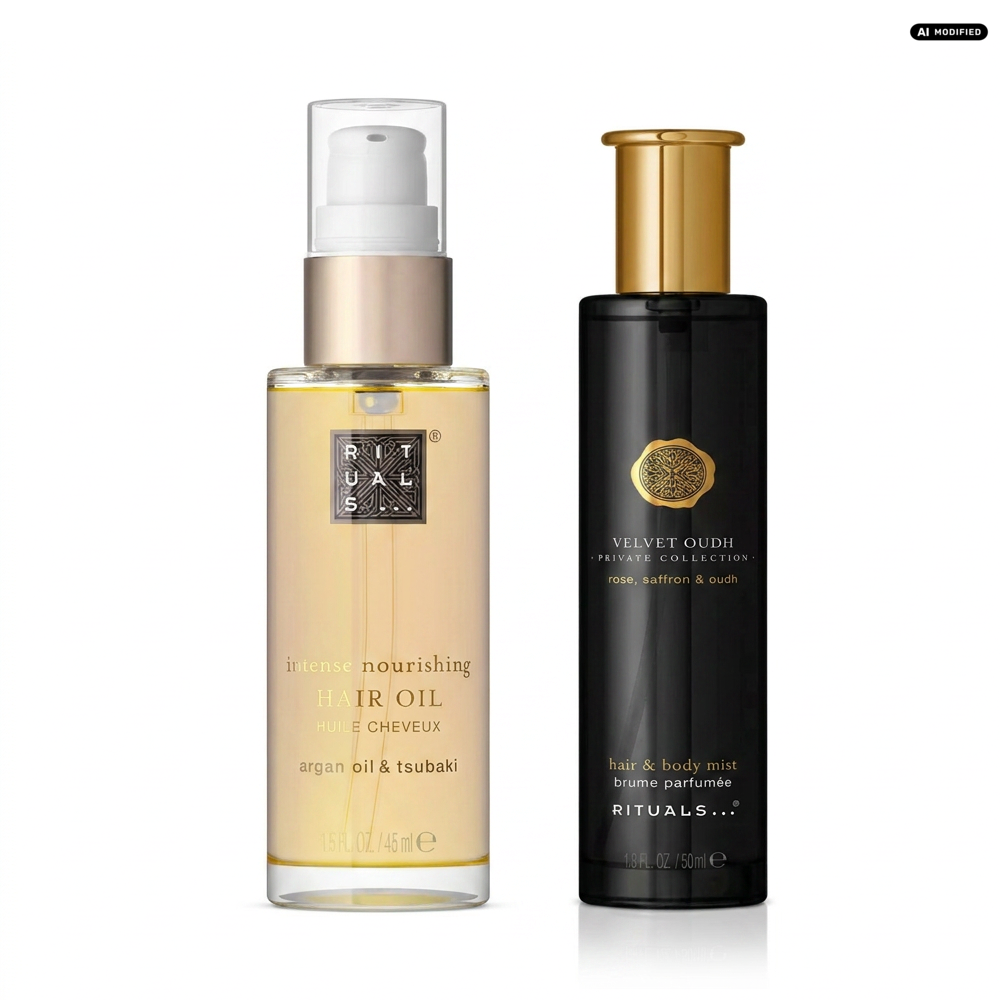 Rituals Hair Oil und Velvet Oudh Hair Body Mist Pflege Duo