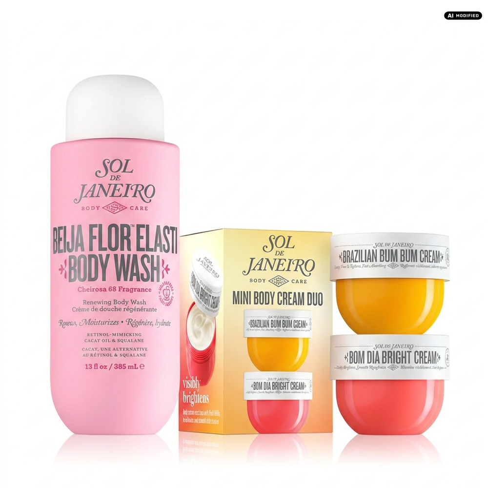 Sol de Janeiro Beija Flor Body Wash und Mini Body Cream Pflege Duo