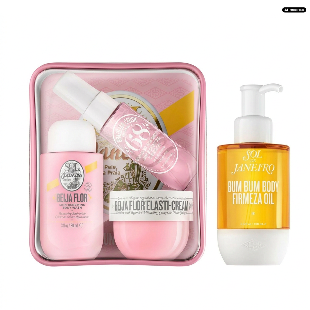 Sol de Janeiro Beija Flor Jet Set und Bum Bum Body Oil Pflege Duo