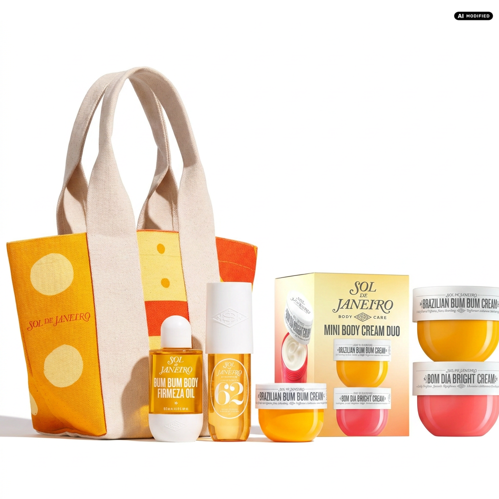 Sol de Janeiro The Sol Tote Body Essentials Mini Body Cream Set