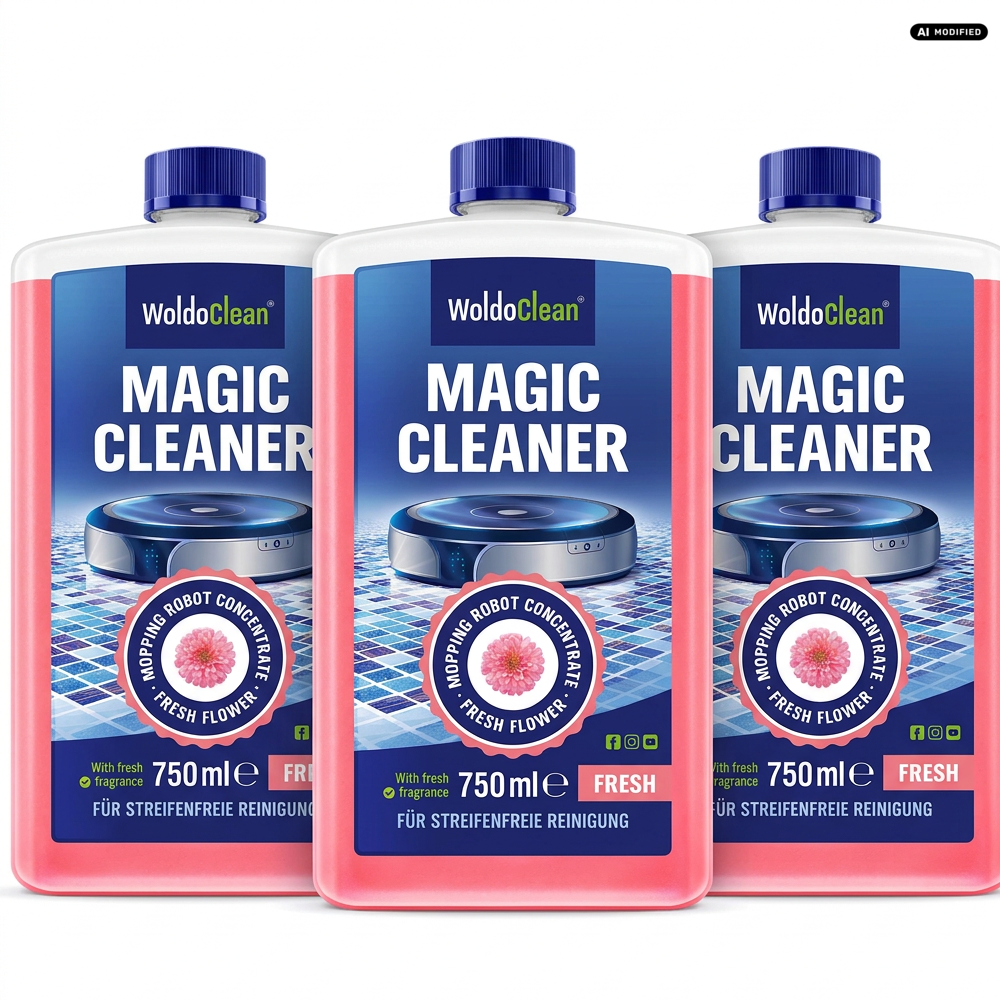 WoldoClean Wischroboter Reinigungsmittel 3er Set