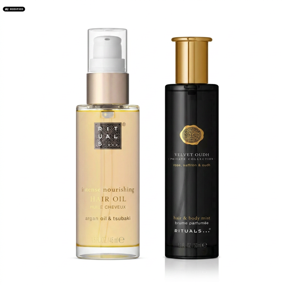 Rituals Hair Oil und Velvet Oudh Hair Body Mist Pflege Duo