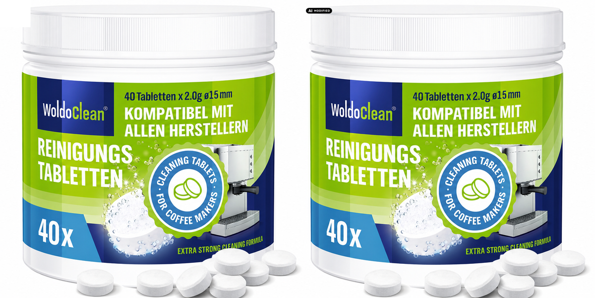 WoldoClean Reinigungstabletten Kaffeemaschine 2er Set