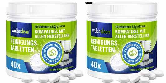WoldoClean Reinigungstabletten Kaffeemaschine 2er Set