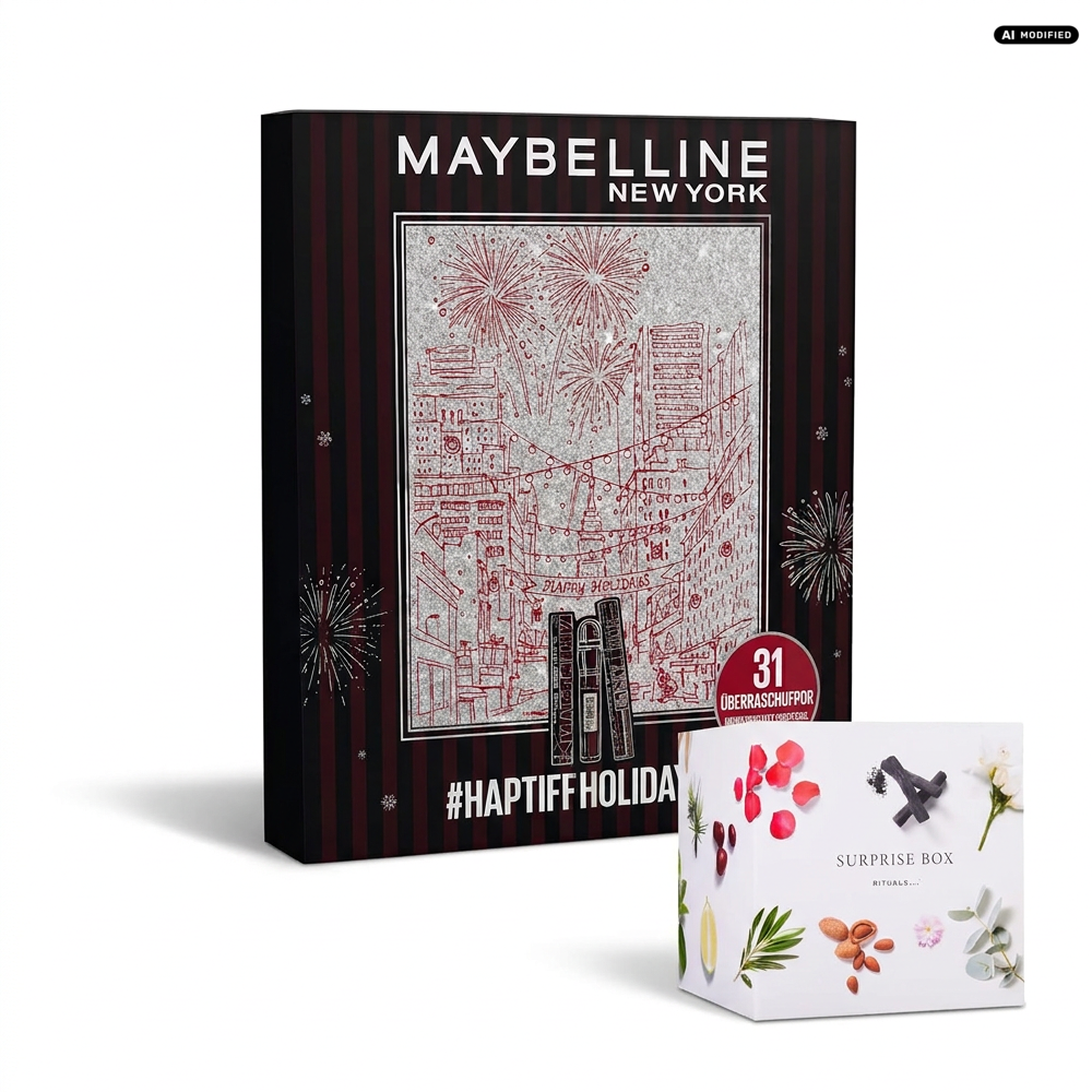 Maybelline New York Adventskalender 31-Türer 2026 mit Rituals Box