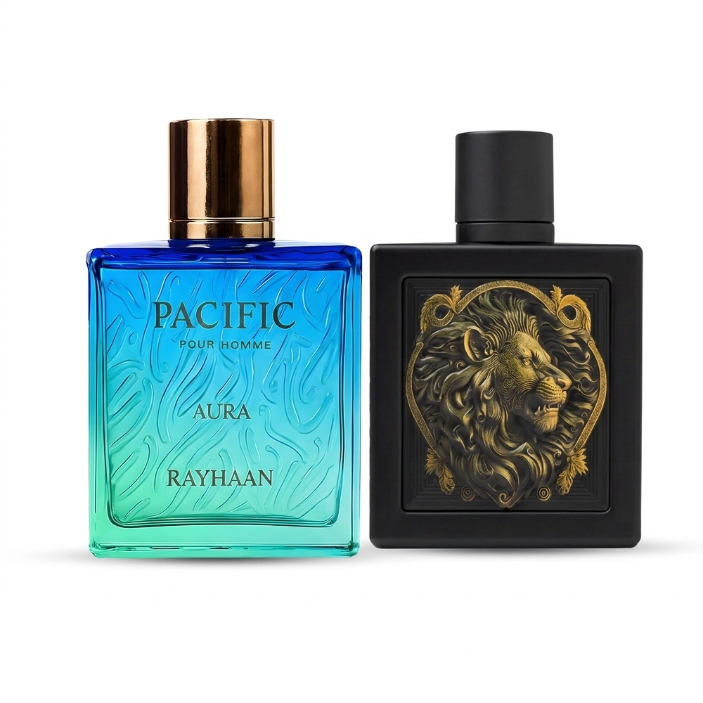 Rayhaan Pacific Aura und Lion Eau de Parfum Duft Duo
