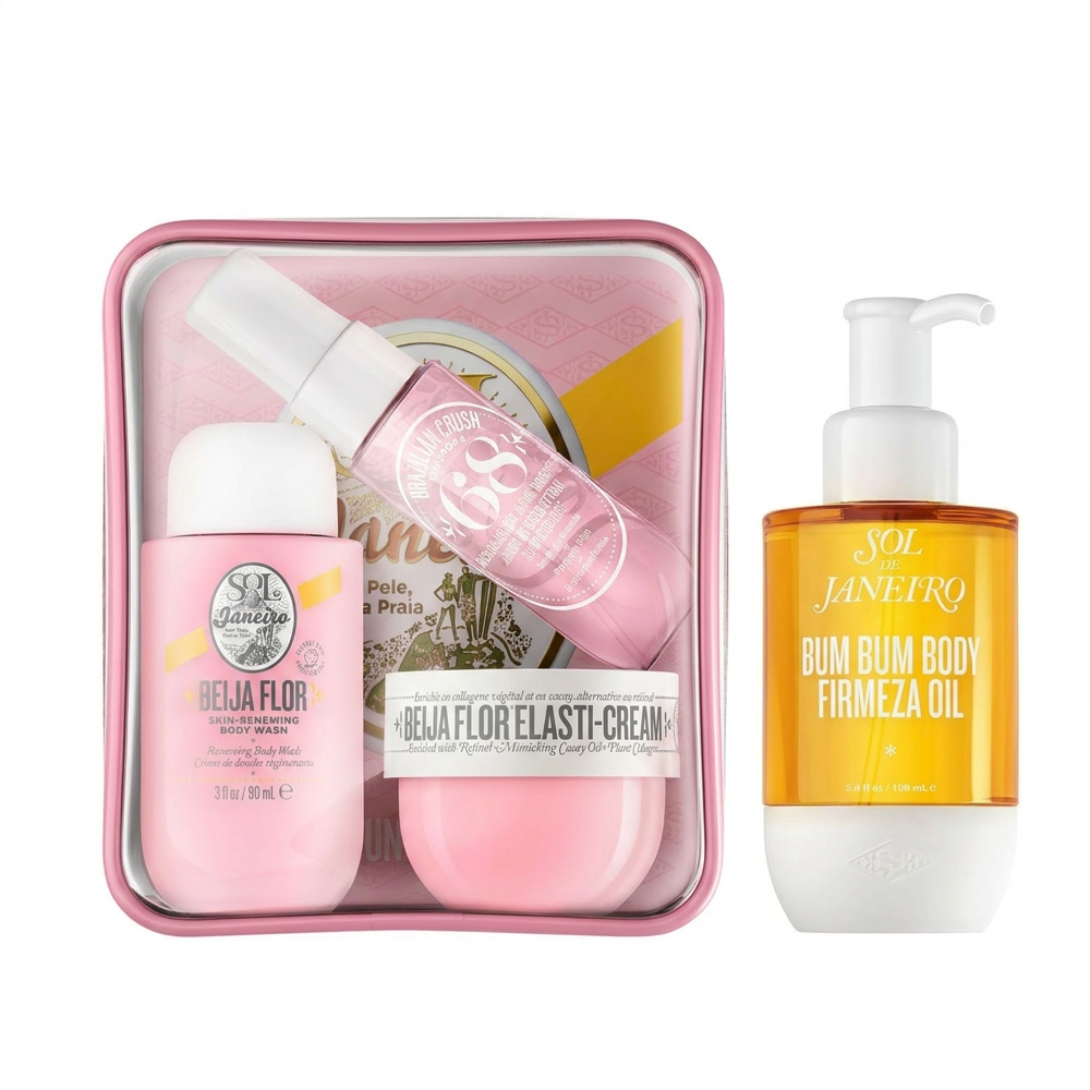 Sol de Janeiro Beija Flor Jet Set und Bum Bum Body Oil Pflege Duo