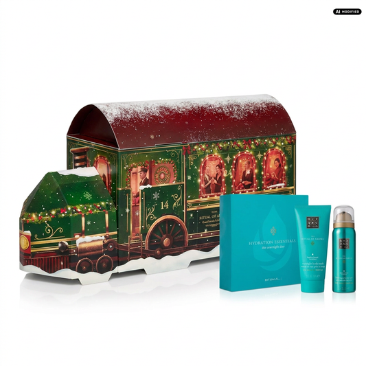 Rituals Premium Adventskalender 2026 Zug-Display mit Karma Shower Gel