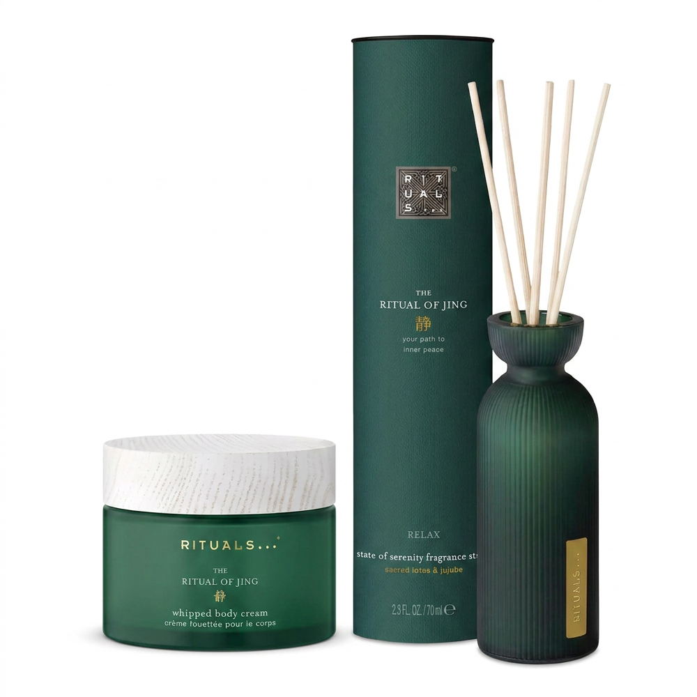 Rituals Jing Duftstäbchen und Body Cream Refill Duo
